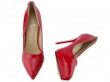 Red lacquered stilettos eco leather - 4