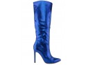 High blue eco leather patent leather boots - 1