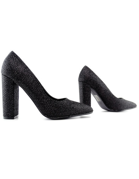 Schwarze Stiletto-Pumps - 3