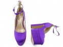 Violeti platformas sūkļi ar stiletto papēdi - 3