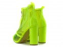 Žluté neonové průhledné dámské boty - 4