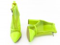 Yellow neon transparent women's boots - 5
