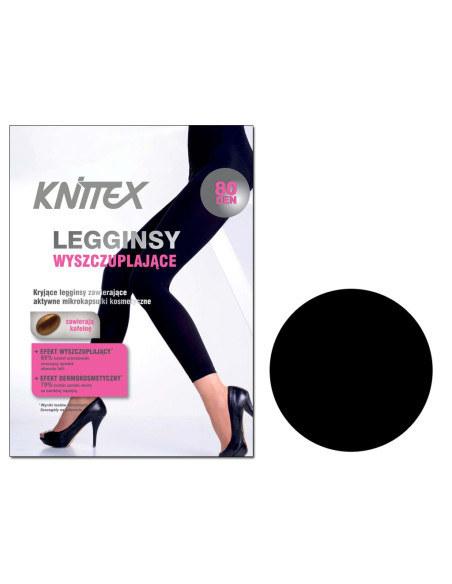 Karcsúsító leggings 80 den fekete sima - 3