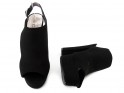Sandales noires à plateforme pour femmes - 5