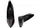 Black eco leather stilettos - 5