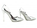 Silver mirrored stiletto heels - 3