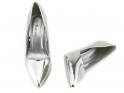 Silver mirrored stiletto heels - 5