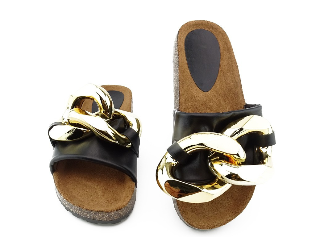 Fekete flip-flop nagy lánc - 2
