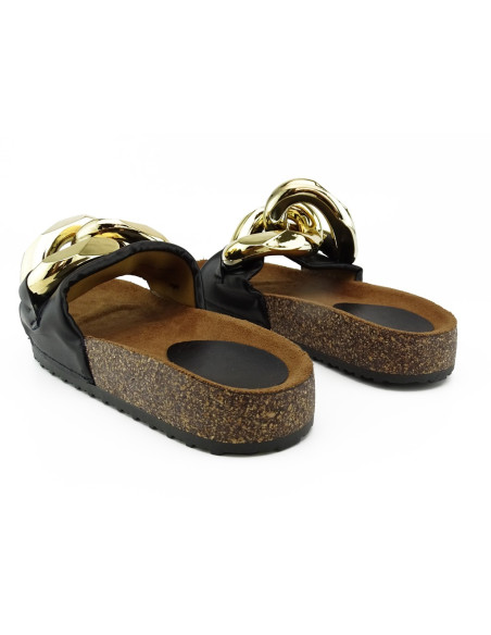 Schwarze Flip-Flops große Kette - 5