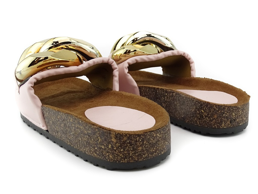 Rózsaszín flip-flop nagy lánc - 4