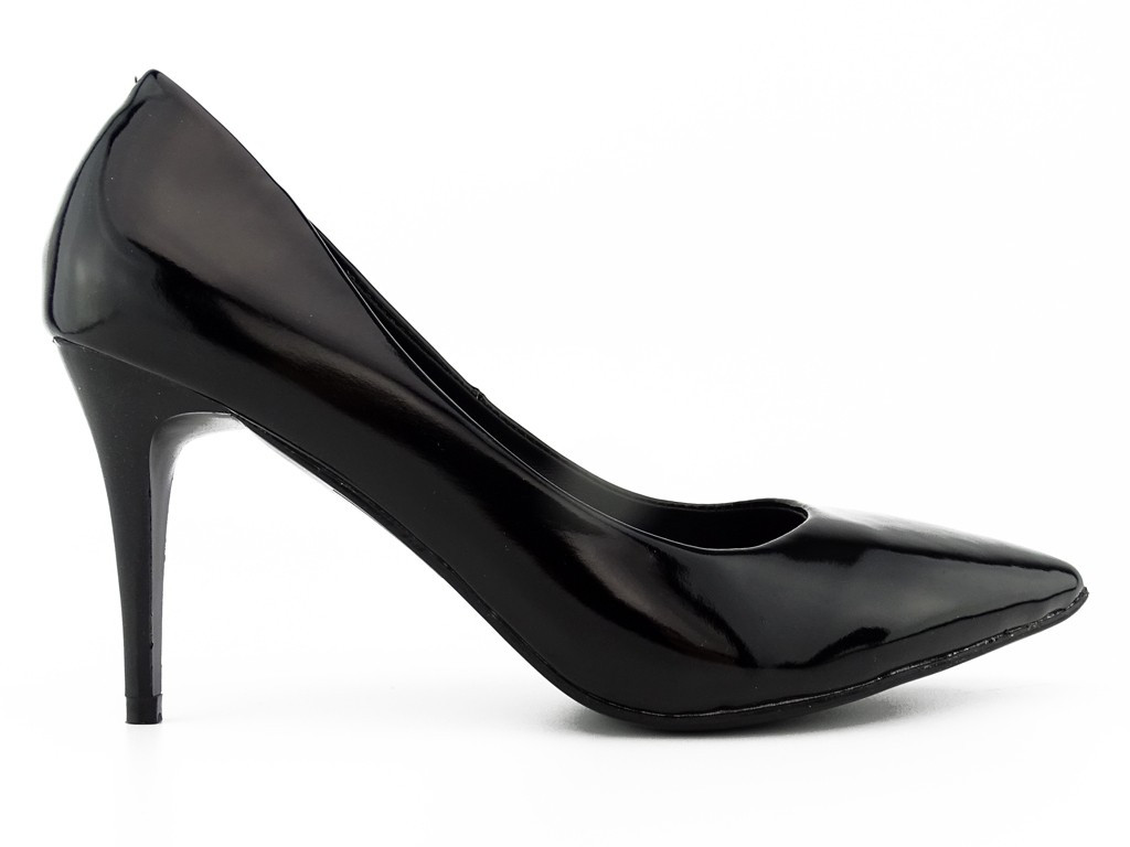 Sieviešu melni zemie stiletto papēži - 1