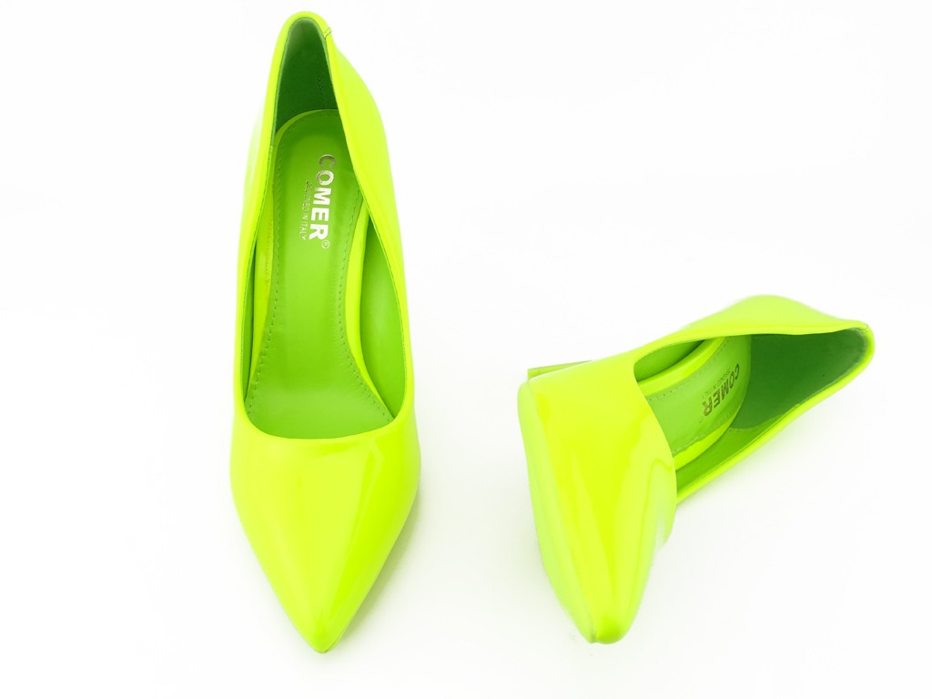 Tocuri stiletto galbene - 5