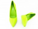 Yellow shapely stilettos lacquer shoes - 5