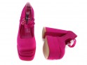 Pantofi cu platformă roz cu toc stiletto - 5