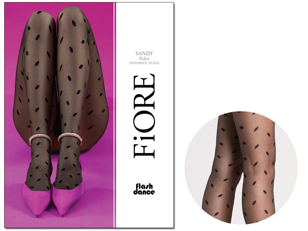 Pea patterned tights 15den Fiore - 3