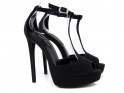 Black platform stiletto sandals - 2