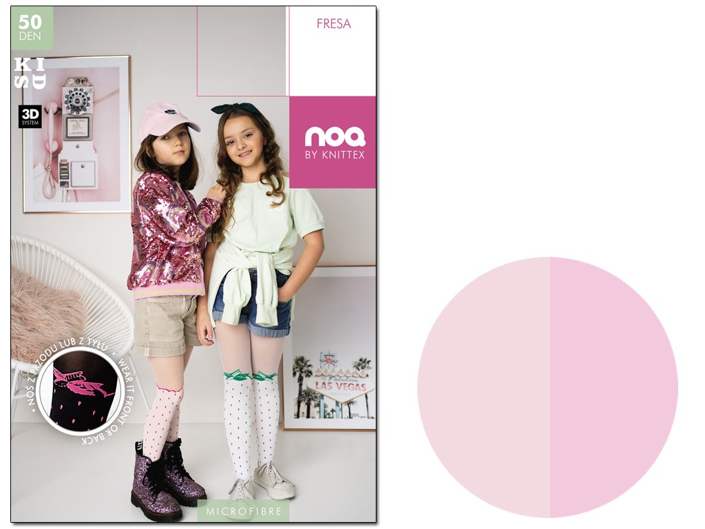 Girls' tights like polka dot knee socks - 5