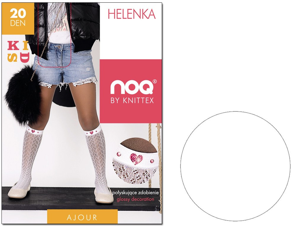 Chaussettes ajourées avec des cœurs pour filles - 3
