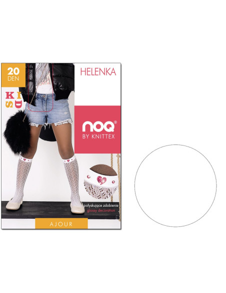 Durchbrochene Socken mit Herzen für Mädchen - 3
