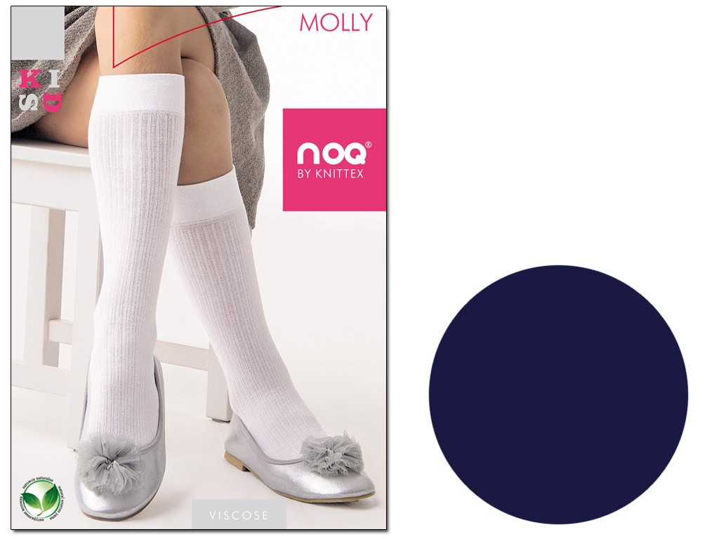 Mergaičių viskozės kojinės iki kelių Molly - 7
