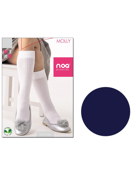 Mergaičių viskozės kojinės iki kelių Molly - 7