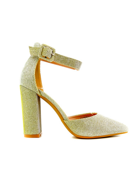 Zelta stiletto sandales dzeltenas - 1
