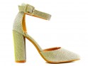 Zelta stiletto sandales dzeltenas - 1