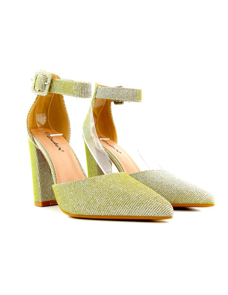 Zelta stiletto sandales dzeltenas - 2