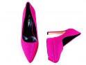 Pantofi stiletto cu platformă roz cu sclipici - 4