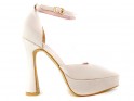 Gold Champagner Plateauschuhe - 1