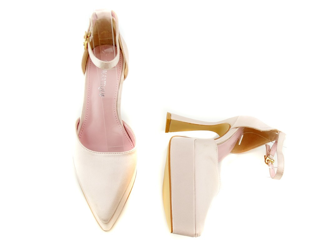Gold Champagner Plateauschuhe - 5