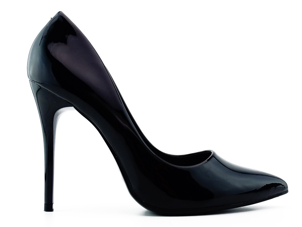 Schwarze formschöne Stiletto-Absätze - 1