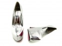 Silver platform stilettos eko leather - 5