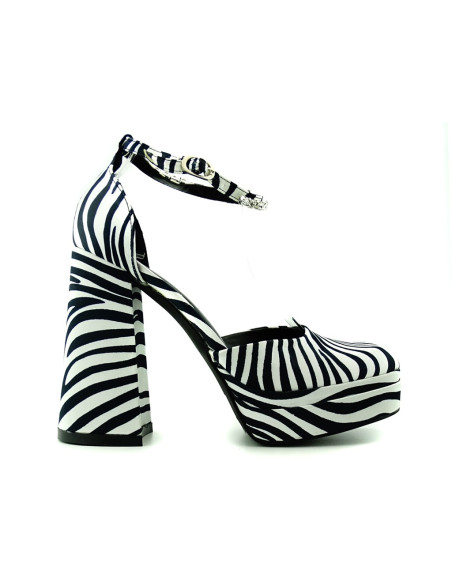 Chaussures à plateforme zébrée - 2