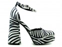 Zebra platforminiai batai - 2