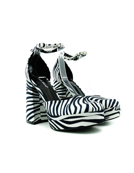 Zebra platform shoes - 1