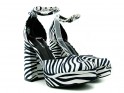 Zebra platform cipő - 1