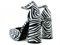 Pantofi cu platformă de zebră - 4