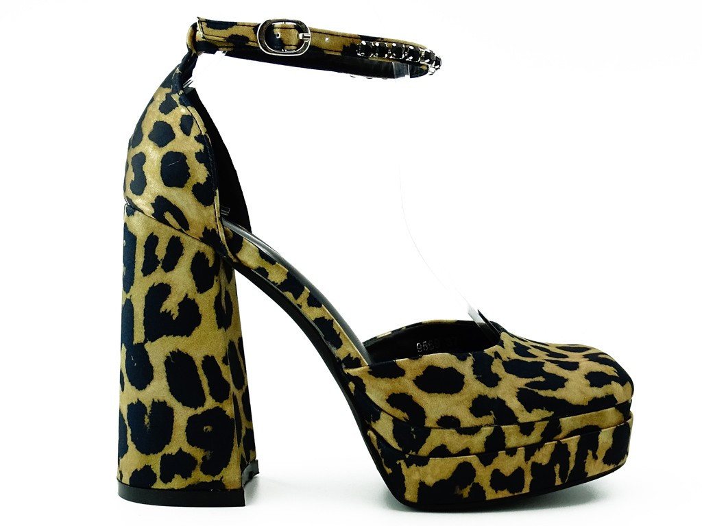 Chaussures à plateforme panthère - 2