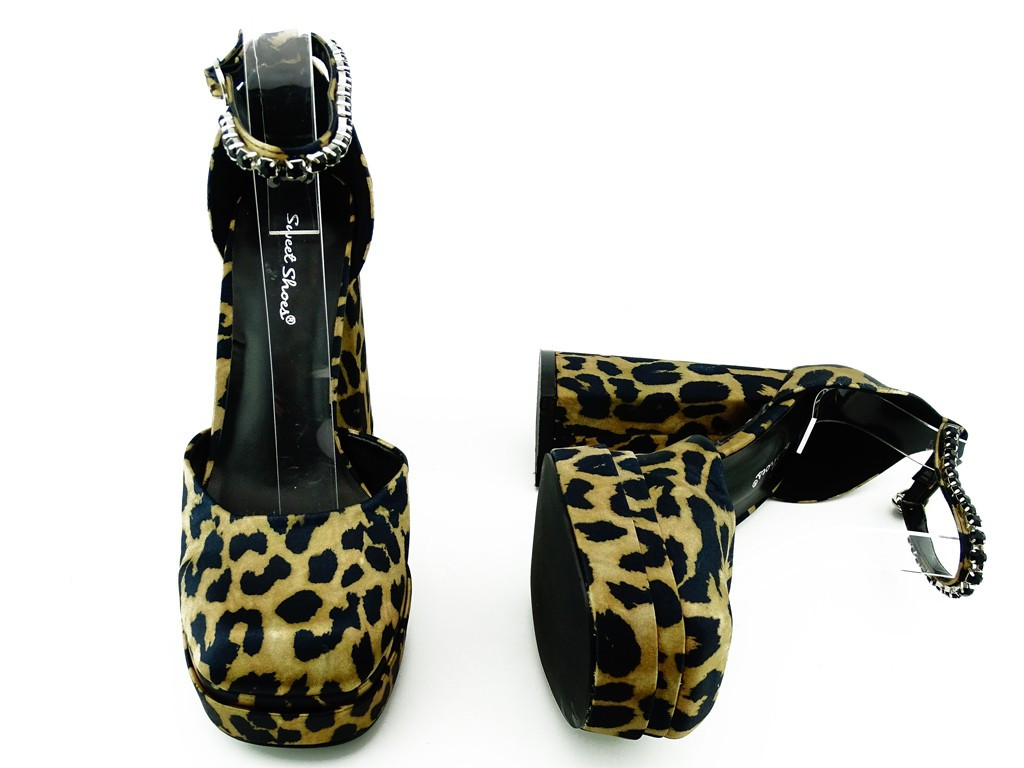 Chaussures à plateforme panthère - 4