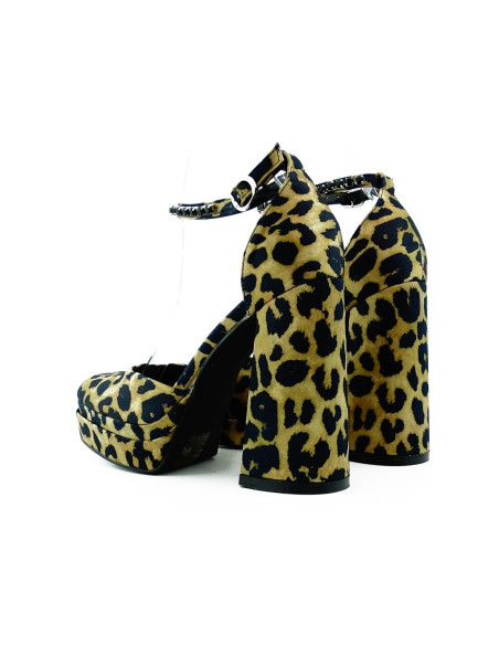 Chaussures à plateforme panthère - 5