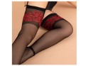 Black stockings with red roses - 2