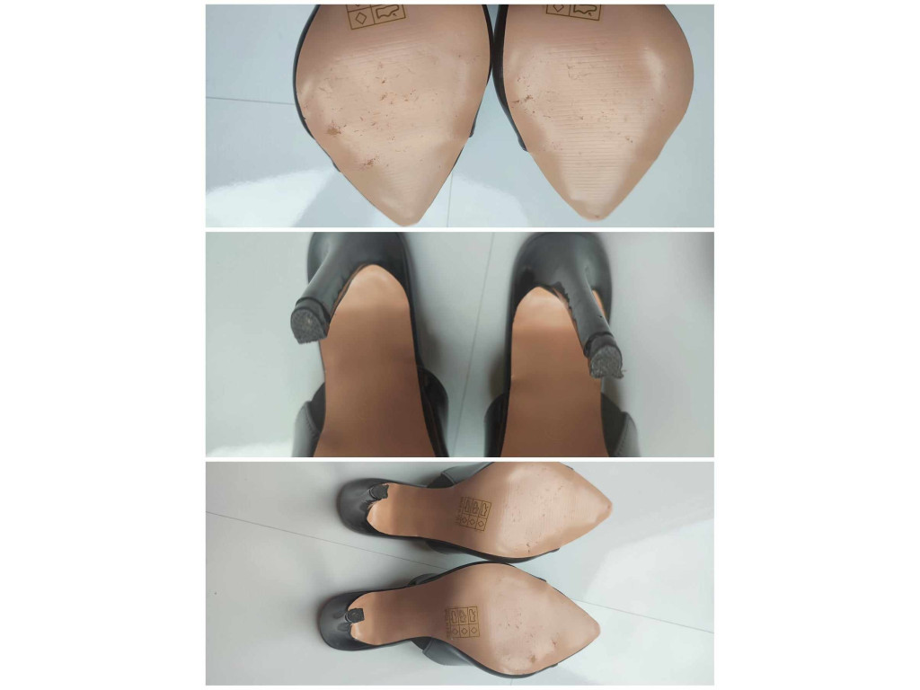 Schwarze Stiletto-Nasen-Flip-Flops - 5