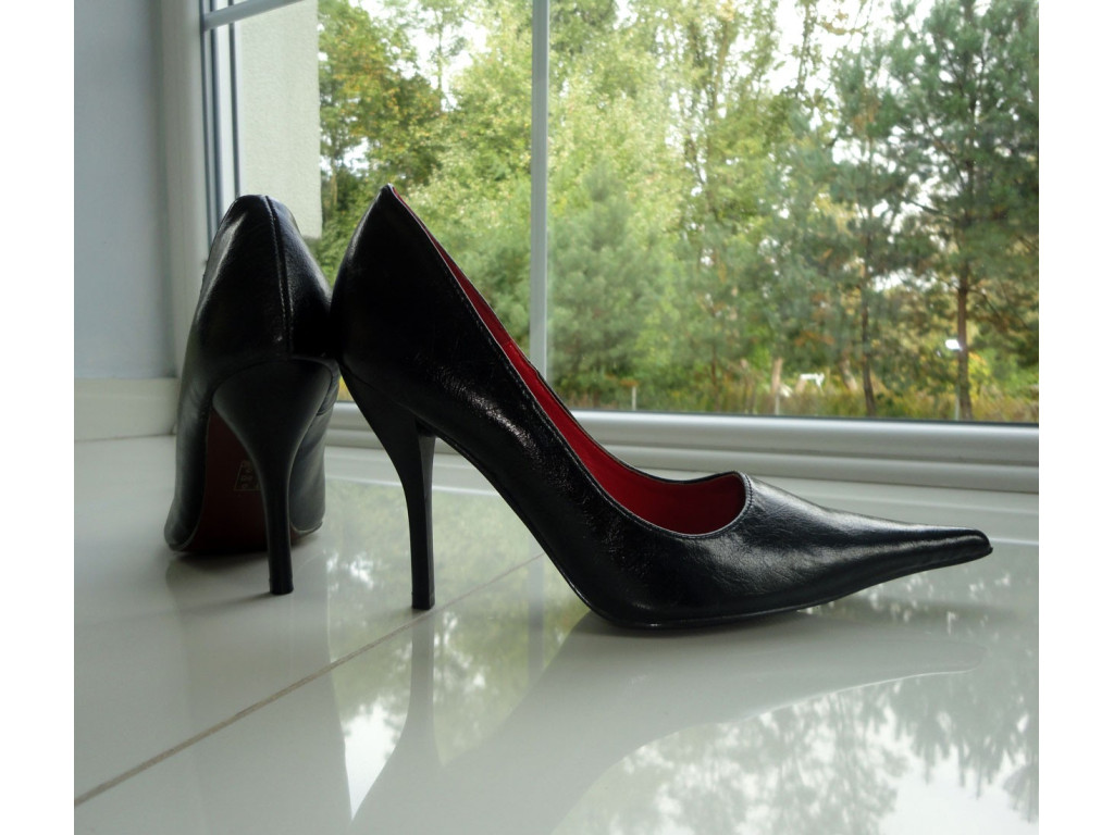 DÁMSKÉ BOTY na vysokém podpatku BLACK MATTE SPIKE