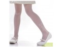 Girls' tights white thin with pattern - 2