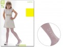 Girls' tights white thin with pattern - 3