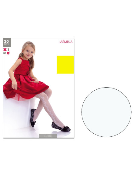 Girls' tights with flowers 20 den - 3