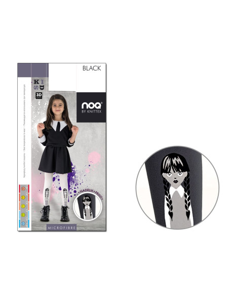 Girls Halloween Tights BLACK - 3