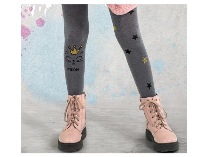 Children's tights with a kitten - 2