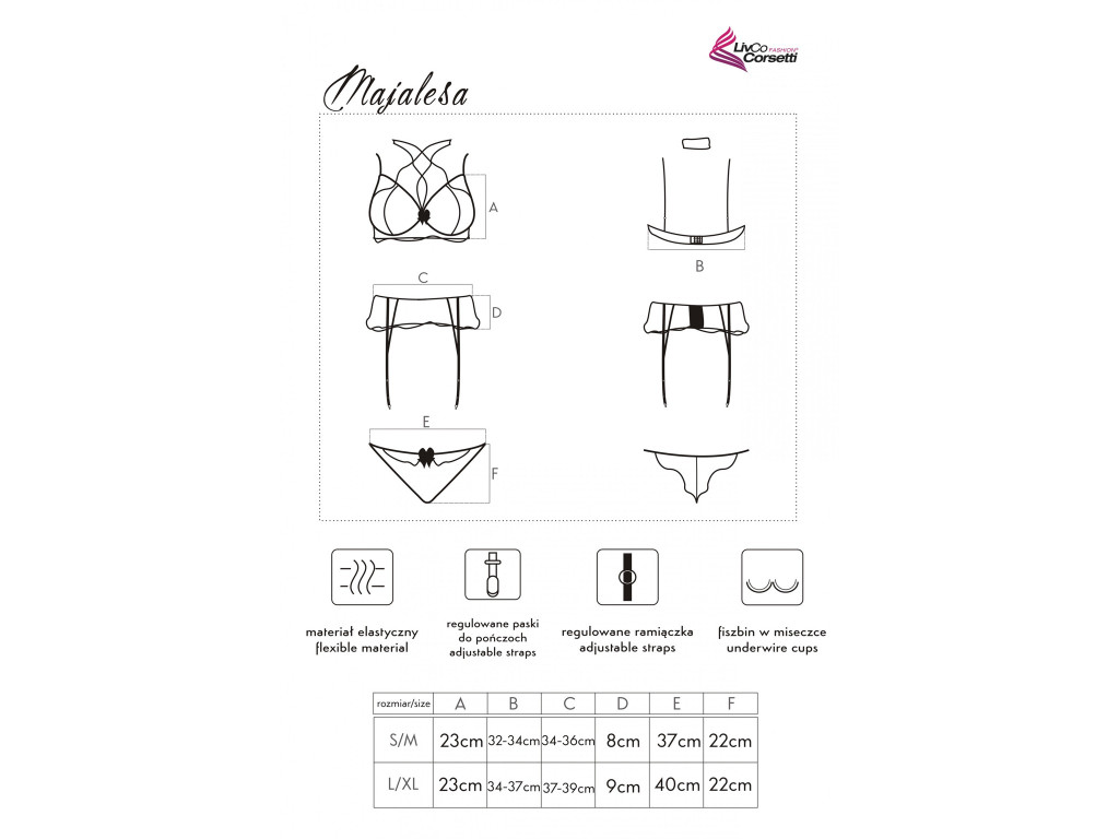 Set de lenjerie neagră pentru femei - 3